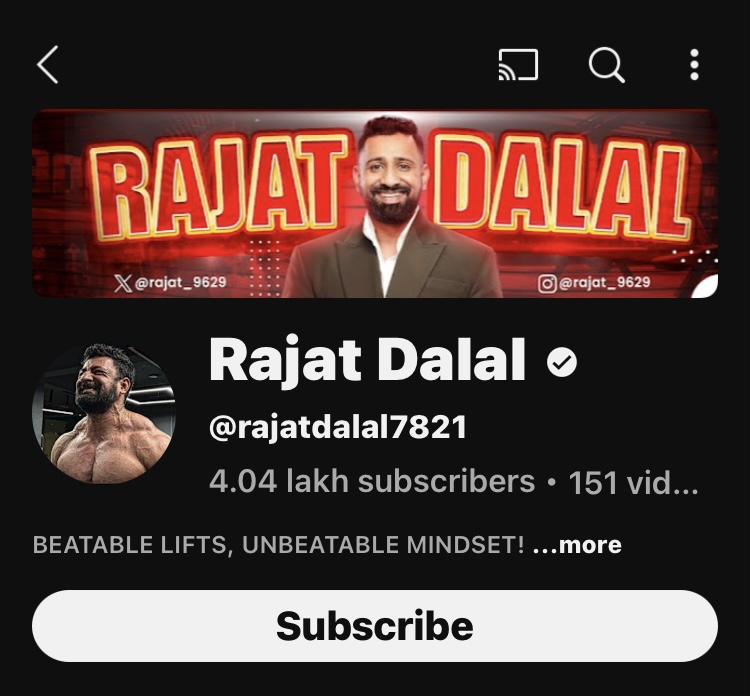 rajat dalal youtube channel